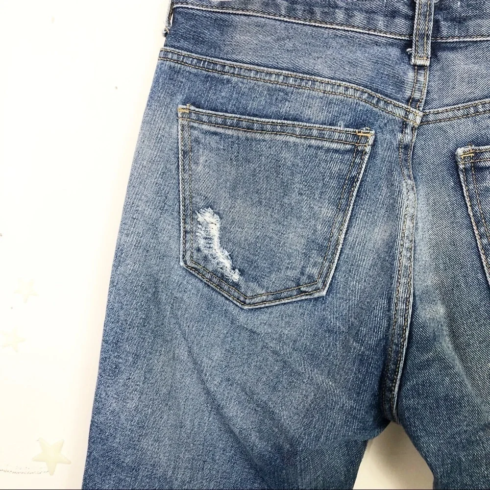 ACNE Studio raw hem distressed skinny jeans